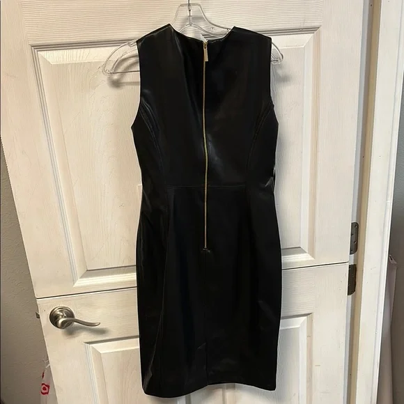 Calvin Klein Black Sleeveless Sheath Mini Dress - Picture 2 of 4